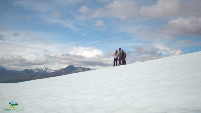 Hiking on Matanuska Glacier