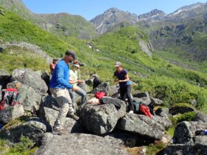 group in Alaska wilderness