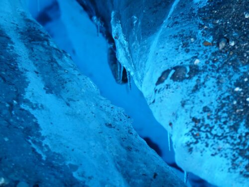 blue glacier ice