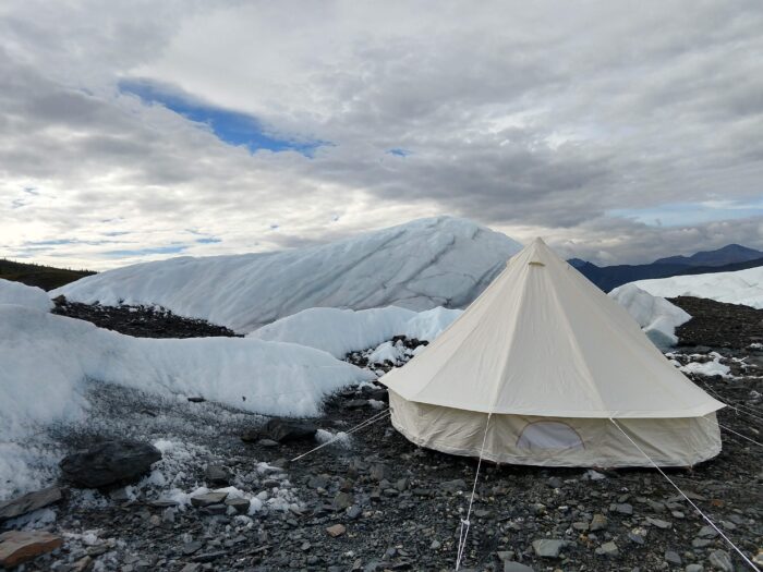 luxury glacier camping