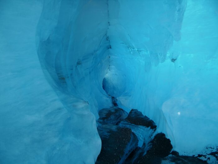 blue glacier ice