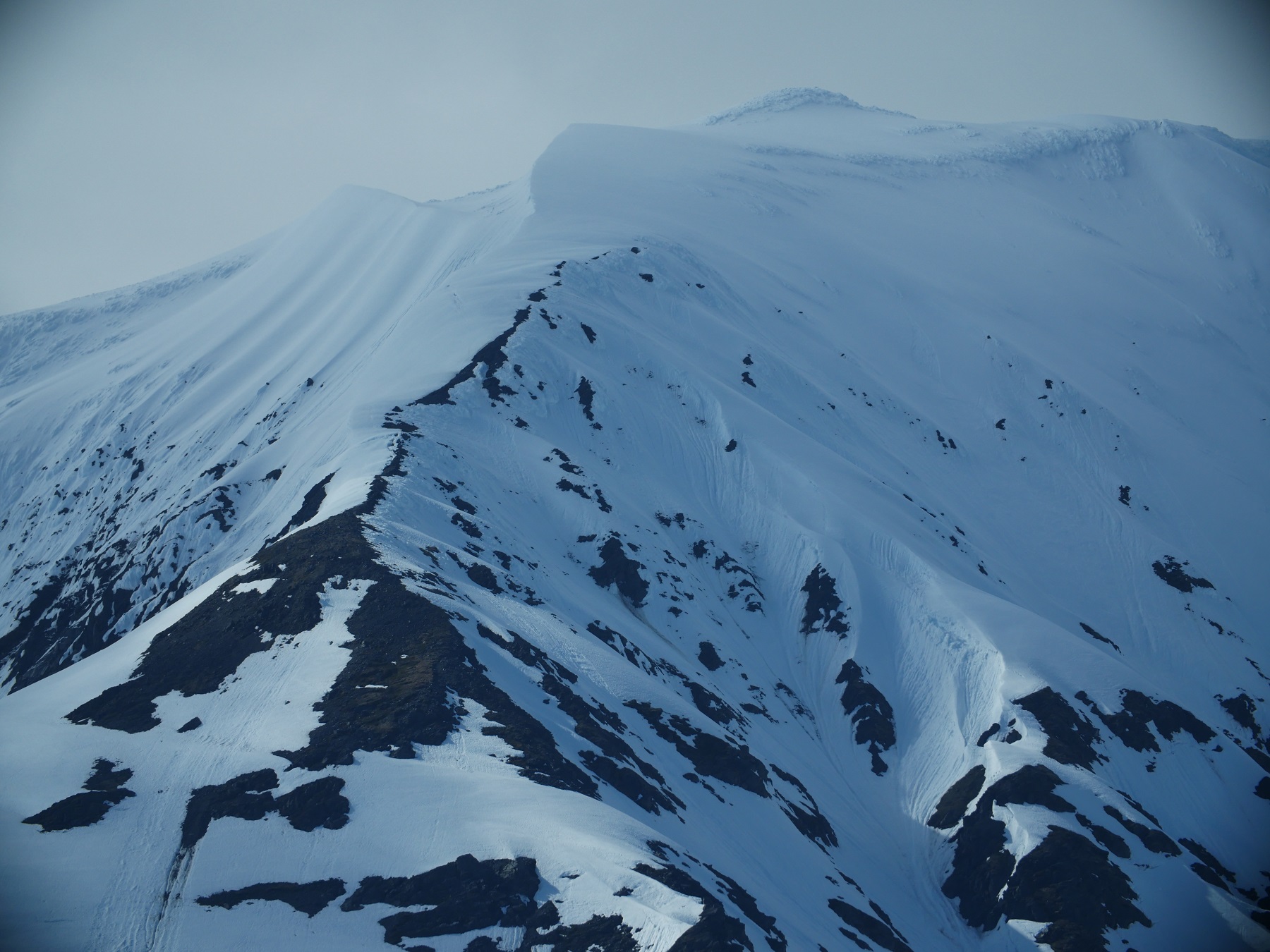 snow covered mountain peak in Alaska
