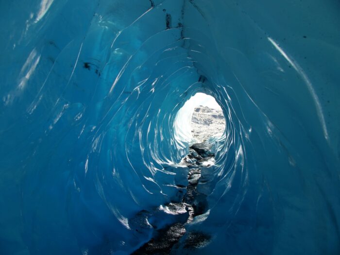 blue glacier ice