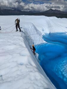 ice climbing the Matanuska