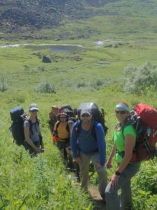 backpacking with large group