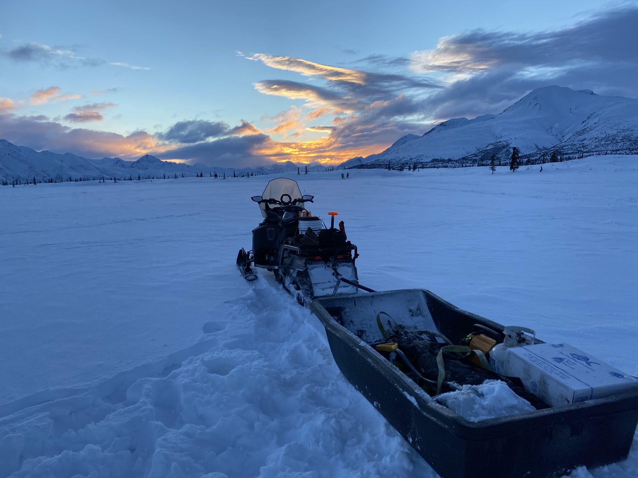 Winter Snowmobiling Alaska