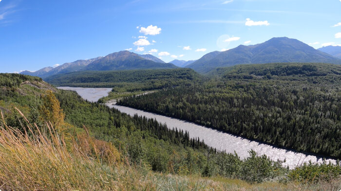 Matanuska River in the summertime