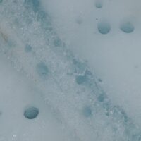 cryokonites on Matanuska Glacier up close