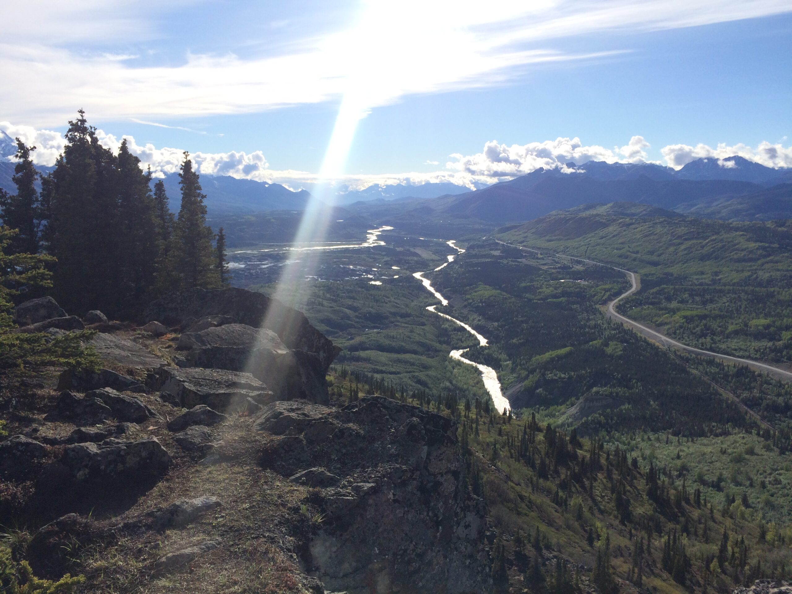 East facing view of Matanuska Valley from Lion's head